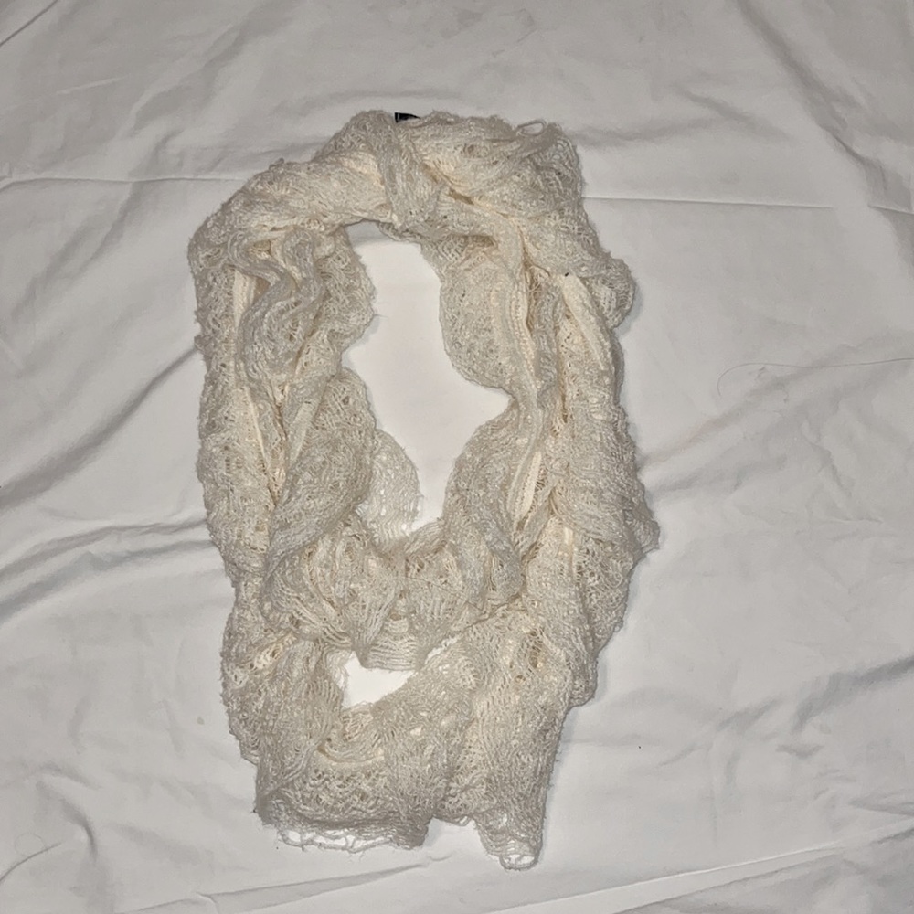 Beautiful lacy infinity scarf